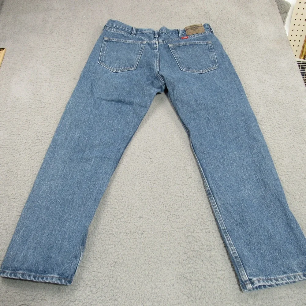 Wrangler Mens Regular Fit Blue Denim‎ Jeans 36x30 Medium Wash  Straight Leg